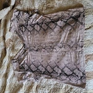 Tribal V-Neck Flutter Sleeve Top
